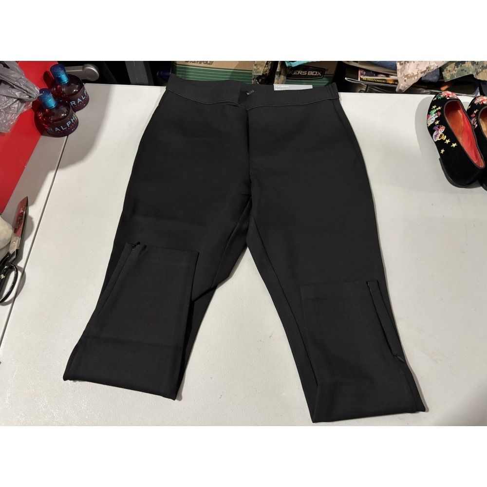 Talbots Soho Leggings Ankle Black NWT 10‎ Petite Comfy Stretch Workwear